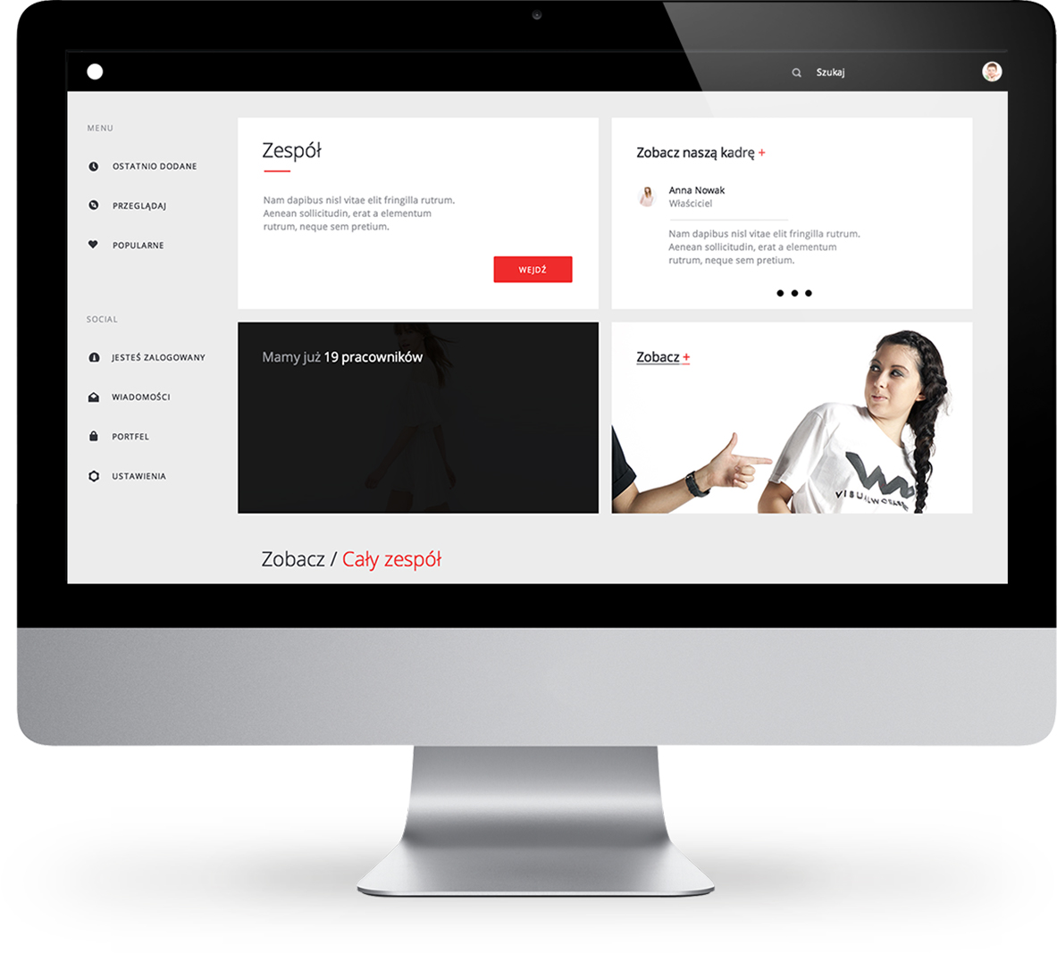 Strony internetowe slide grafika